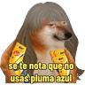 Stickers cheems de ojos rojos 