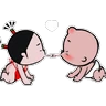 Stickers abrazos 2024
