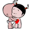 Stickers abrazos 2024