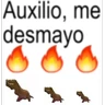Stickers Auxilio, me desmayo Texto brat
