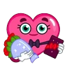 Stickers Corazón en San Valentín 💐💝