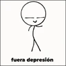 Stickers 🙅🏻‍♂️FUERA, FUERA DEPRESIÓN🎶
