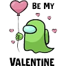 Stickers Amongus San Valentín ❤️✨