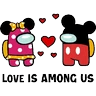 Stickers Amongus San Valentín ❤️✨