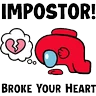 Stickers Amongus San Valentín ❤️✨