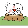 Stickers Couple Rabbit Kelinci Bucin