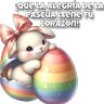 Stickers 🐇 FELIZ PASCUA-EASTER 🥚🌸🌼🐰