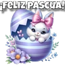 Stickers 🐇 FELIZ PASCUA-EASTER 🥚🌸🌼🐰