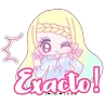 Stickers chica Soñadora Kawaii 🥰🤩