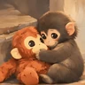 Stickers Punch bebé mono🐒Monkey 💖