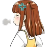 Stickers Mix Anime Girls Reactions🌸🫰🏻