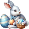 Stickers PASCUA-CONEJO DE PASCUA 🐇🥚