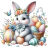 Stickers PASCUA-CONEJO DE PASCUA 🐇🥚