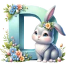 Stickers LETRAS INICIALES PASCUA 🐇🥚🌸