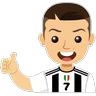 Stickers Cristiano Ronaldo CR7 (Anime) 