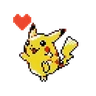 Stickers Pokémon Pixel Art: Gold Silver Edition