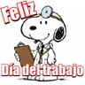 Stickers Snoopy Día del trabajo 💼👷🏻🧑🏻‍✈️