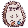 Stickers 🌈Erizo Kawaii🦔💜 