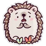 Stickers 🌈Erizo Kawaii🦔💜 