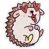 Stickers 🌈Erizo Kawaii🦔💜 