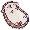 Stickers 🌈Erizo Kawaii🦔💜 