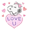 Stickers Snoopy Belle 🐾🩷