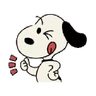 Stickers Snoopy 🐾🖤