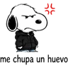 Stickers Snoopy enojado 🐾😡