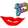 Stickers 💄Red Lipstick ２💄 