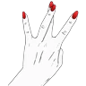 Stickers Manos Aesthetic 1