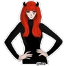Stickers ‼️♦️Red devil girl♦️‼️ 