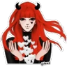 Stickers ‼️♦️Red devil girl♦️‼️ 