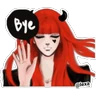 Stickers ‼️♦️Red devil girl♦️‼️ 