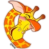 Stickers 🌈 Jirafa Emocionada 🦒 
