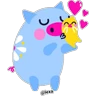 Stickers Amorcito & bebé 💙 