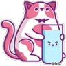 Stickers Food & Cats 