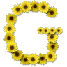 Stickers Letras ♡ Girasol 