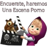 Stickers Masha y El Oso