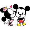 Stickers 🎀Mickey y Minnie🎀 