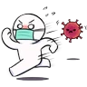 Stickers COVID 19 SURVIVOR 