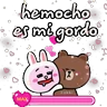Stickers ❤frases de amor cony y broum❤ 