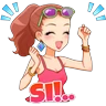 Stickers Fashionable Girls💖 