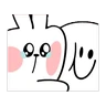Stickers [Animation] Spoiled Rabbit Hug