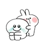 Stickers [Animation] Spoiled Rabbit Hug