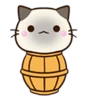 Stickers Chibi Siamese Cat