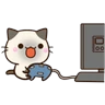 Stickers Chibi Siamese Cat
