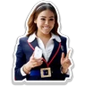 Stickers Danna Paola como Lu de Élite