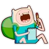 Stickers Finn The Human (Adventure Time)