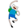 Stickers Finn The Human (Adventure Time)