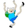 Stickers Finn The Human (Adventure Time)